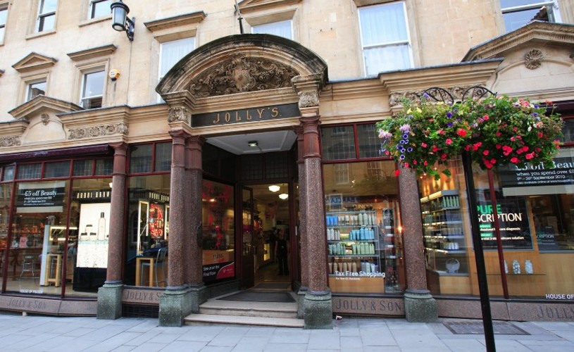 Entrance to Jolly's department store on Milsom Street